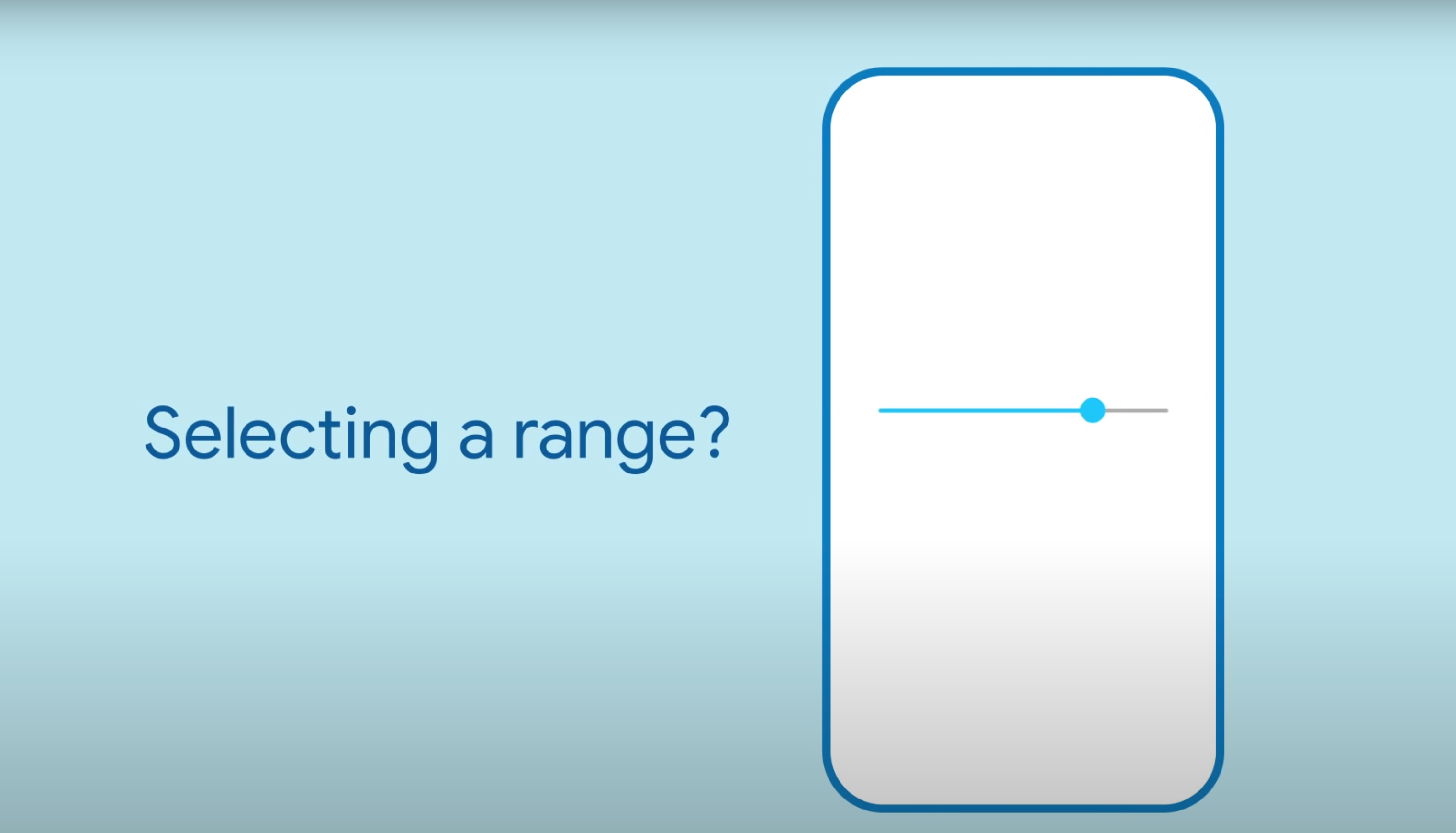 What’s new with the Slider widget?